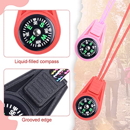 25 Pack Compass for Kids Compass Hiking, Mini Compass Survival, Small Compass Bulk, Boy Scout Compass Party Favor Pocket