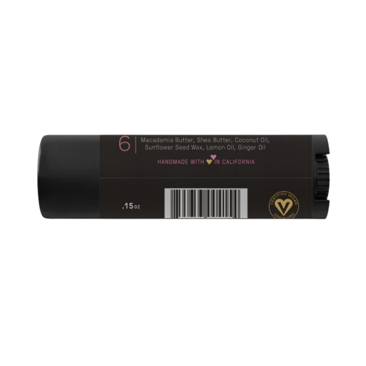 Ellovi Natural Lip Butter Lip Balm - Ginger Lemon - Pure Enough to Eat - Made With Just 6 Vegan Ingredients - 100% Natural & Organic Moisturizing Lip Care for All Day Hydration (2-Pack)