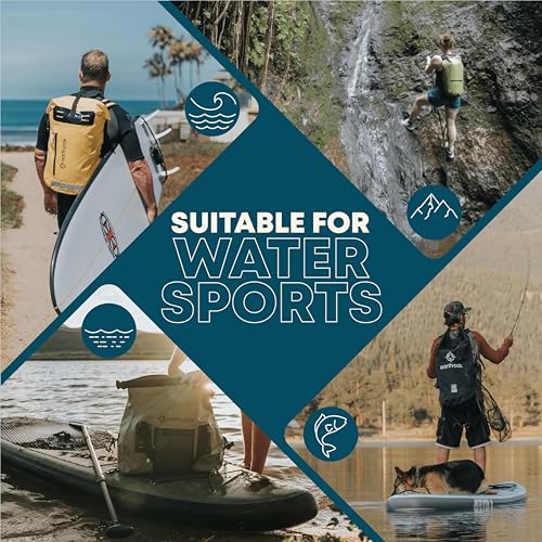 Earth Pak Waterproof Dry Bag - Roll Top Waterproof Backpack Sack Keeps Gear Dry for Kayak with Waterproof Phone Case