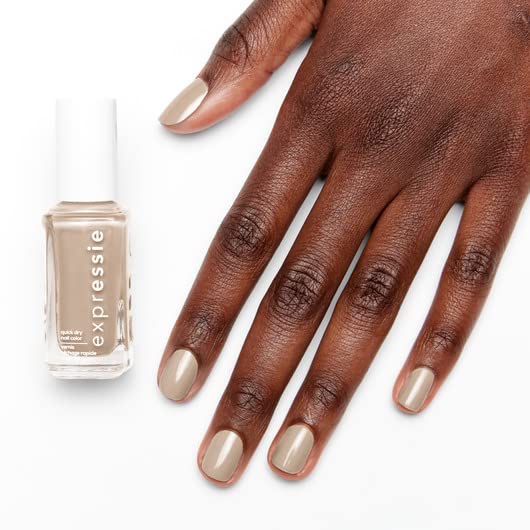 essie Expressie Nail Polish, Quick-Dry Muted Beige Nail Polish, Vegan, Millennium Momentum, 0.33 fl oz