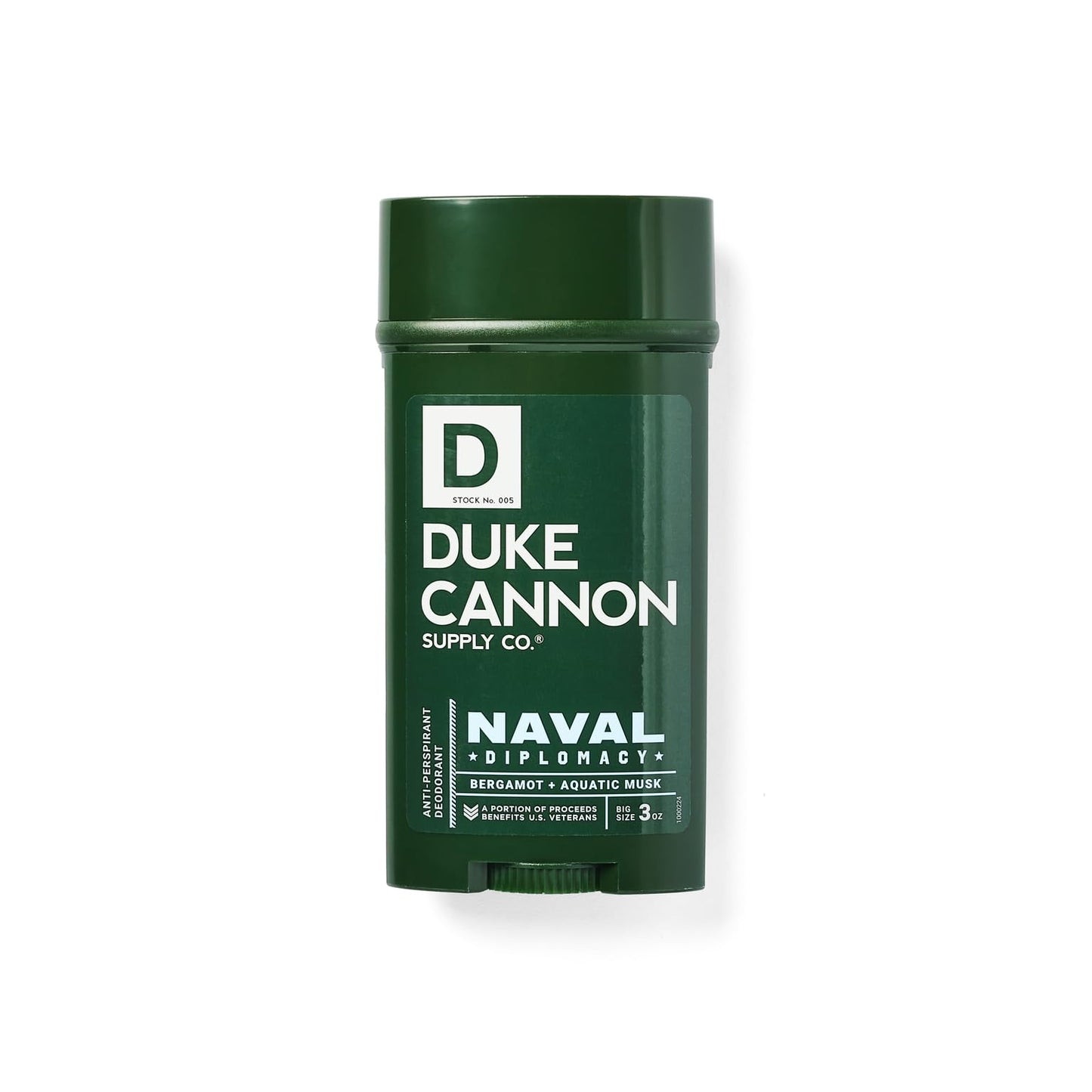 Duke Cannon Supply Co. Anti-Perspirant Deodorant for Men 3 oz. Naval Diplomacy, 2 Pack - Unique Masculine Scent, Odor Control & Soothe Skin