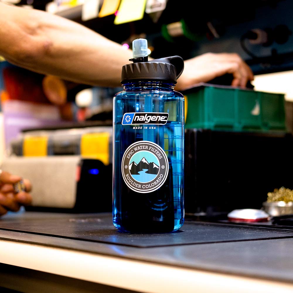 Epic Water Filters Nalgene OG Water Bottle with Filter, USA Made, BPA Free, Removes 99.99% Tap Water Contaminants, Forever Chemicals