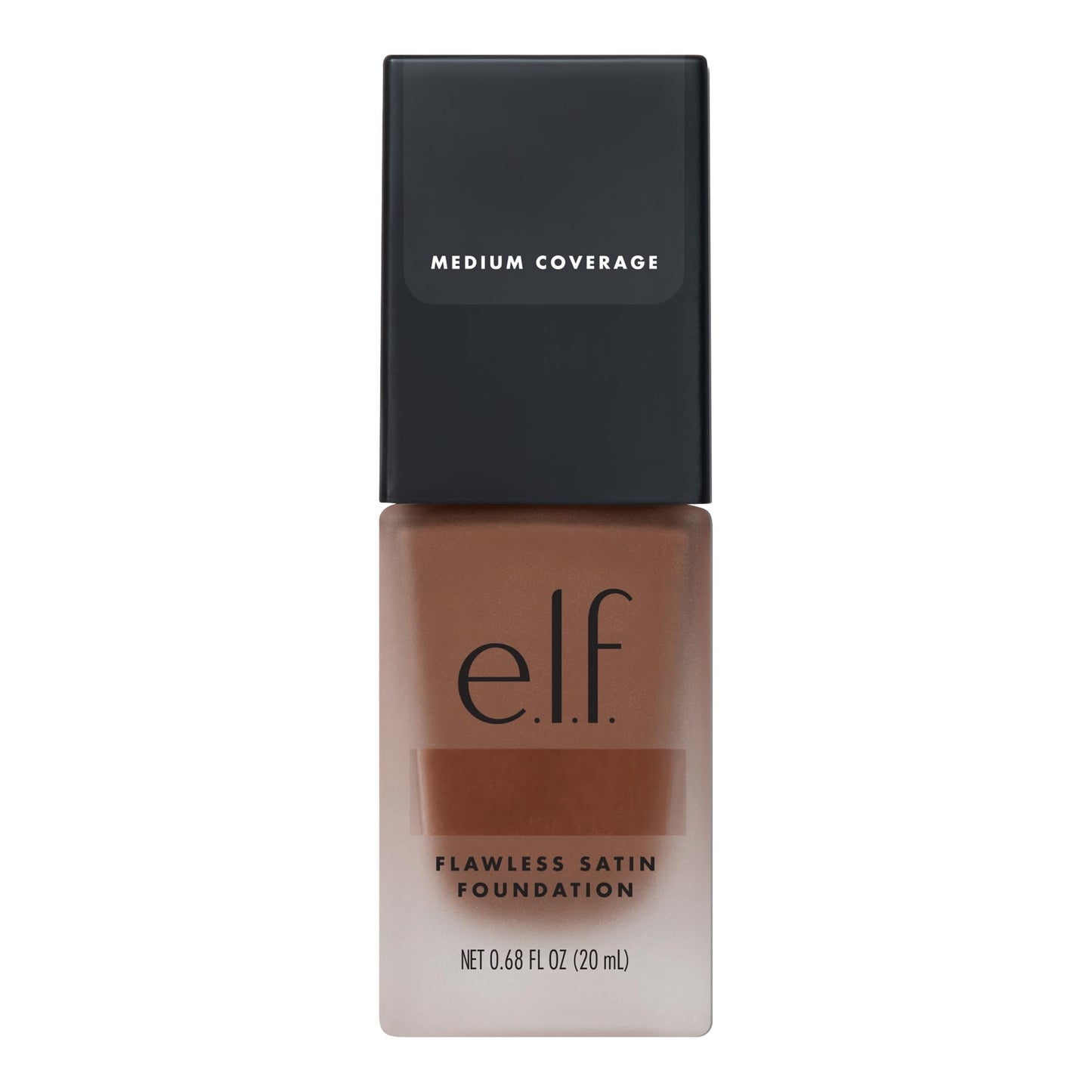 e.l.f. Flawless Satin Foundation, Lightweight & Medium Coverage, Semi-Matte Finish, Vegan & Cruelty-Free, Spice, 0.68 Fl Oz (20mL)