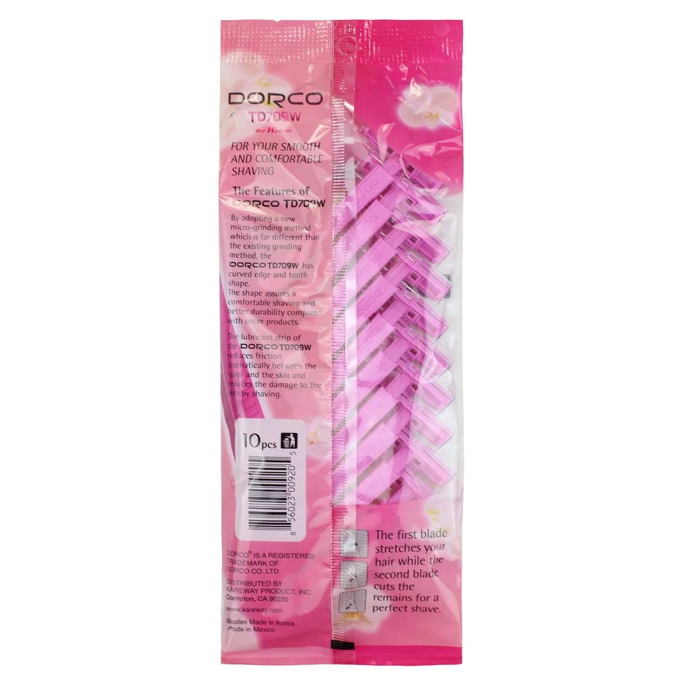 Dorco Twin Blade for Women, 30 Pack
