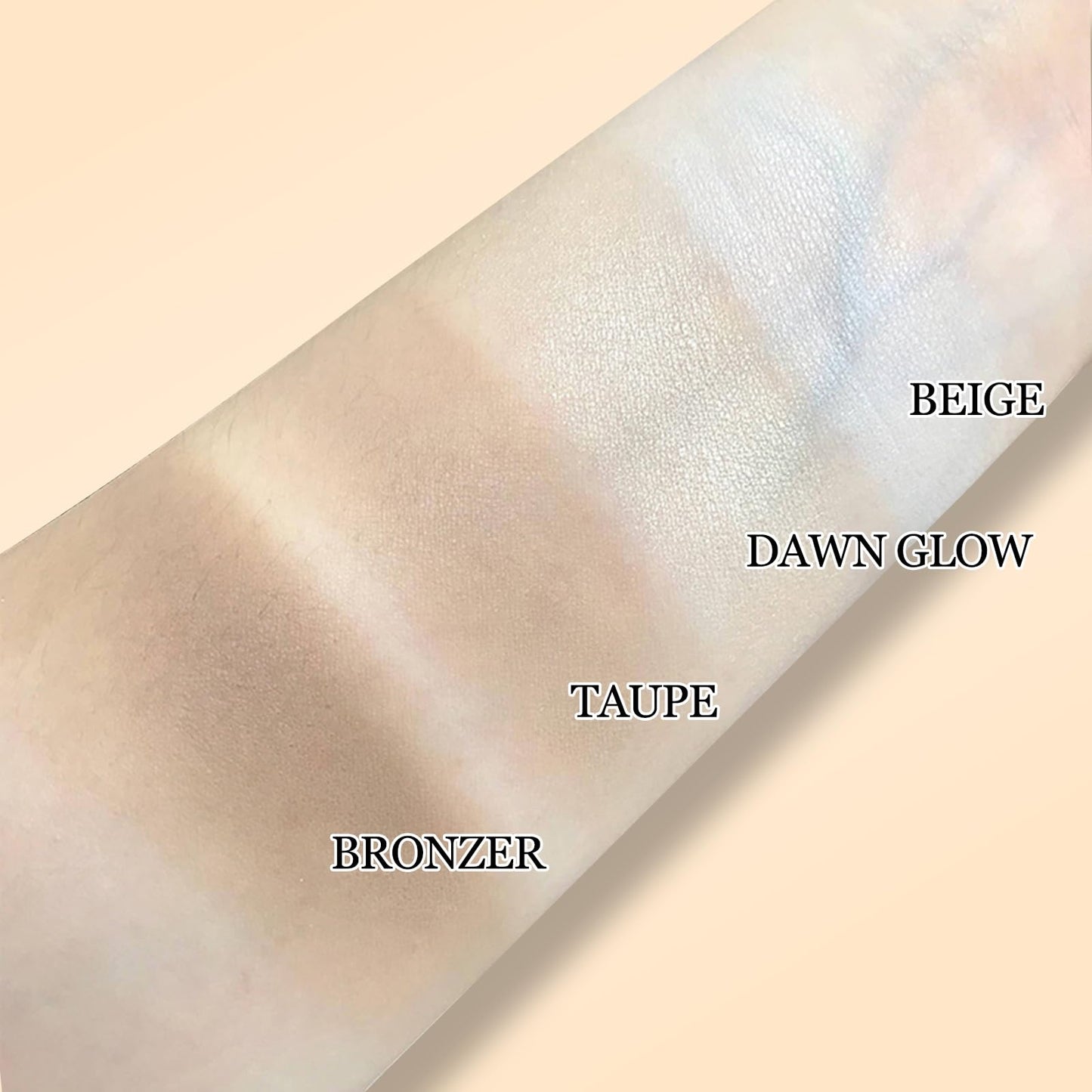 Erinde Matte Brown Contour Palette, Warm Toned Face Sculpting Bronzer Pressed Powder Contour, Lightweight, Ultra-Blendabled, Multiuse Baked Contouring Makeup for Light Skin Tone, 02 Dark Brown