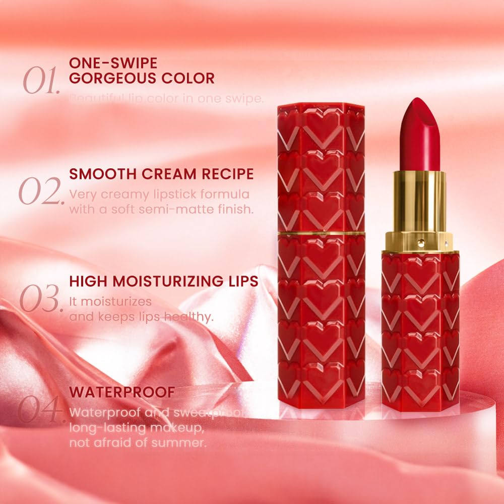 3 Pcs Matte Velvet Lipstick for Women Set,Nude Long Lasting Matte Lip Stick 24H Waterproof for Girls Natural Lip Makeup,Matte Non-Stick Lipstick Makeup for Women,labiales magicos 24 horas originales
