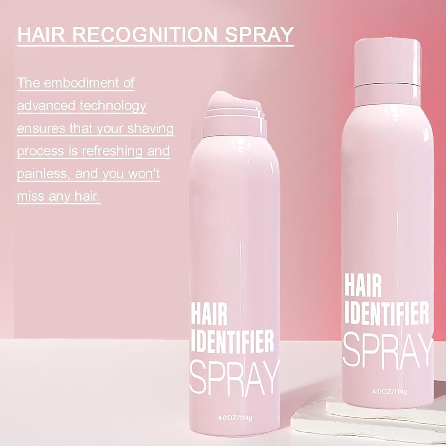 enttgo Hair Identifier Spray for Face Shaving, Body Hair Identifying Spray Plus Razor