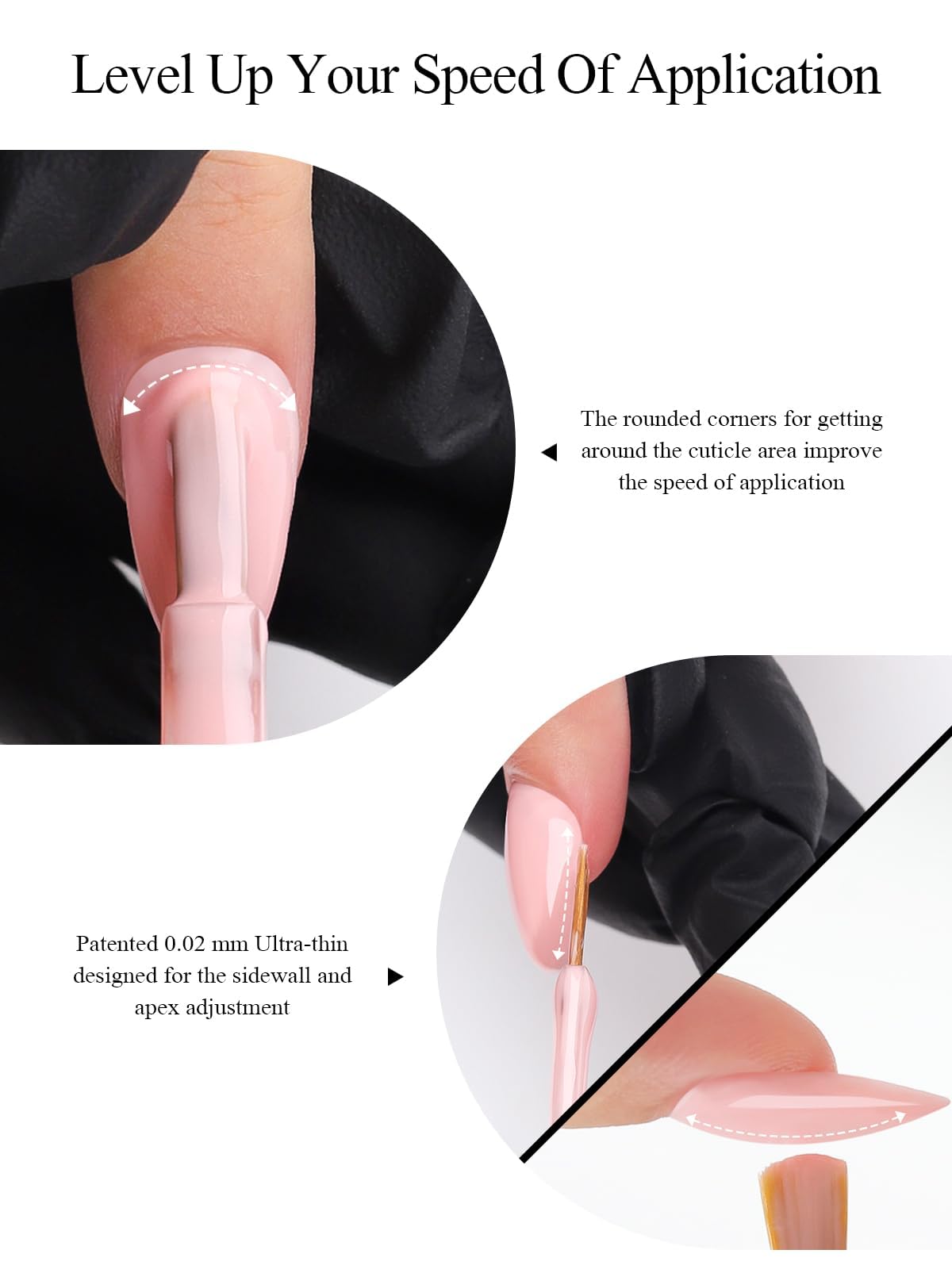 EBANKU 30ML Gel Builder for Nails, 8 in 1 Cover Rose Nail Strengthener Extension Gel Hard Gel Builder Ultra-thin Brush in Bottle for Apex Nail Building Salon DIY Manicure Nail Art Design for Women