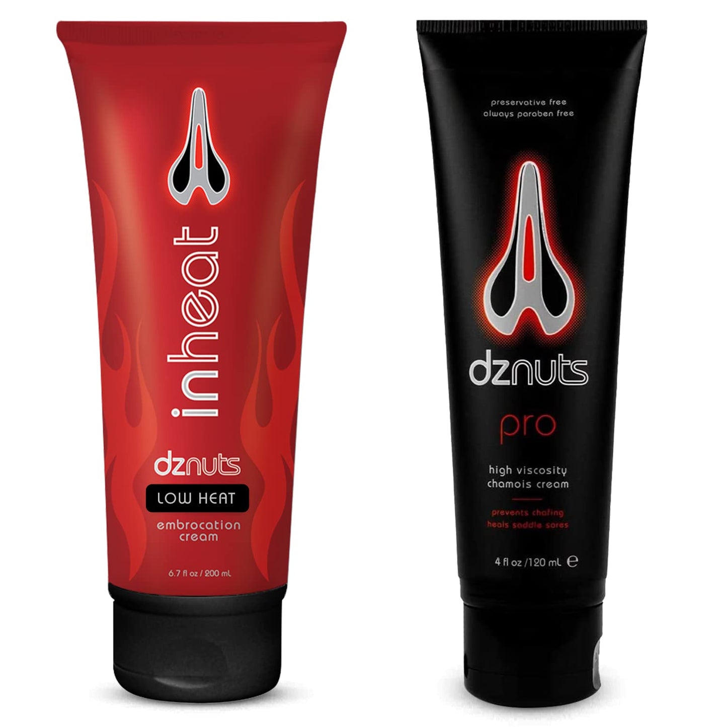 dznuts, Men’s Pro Chamois Cream + in Heat Embrocation Cream (Low Heat)