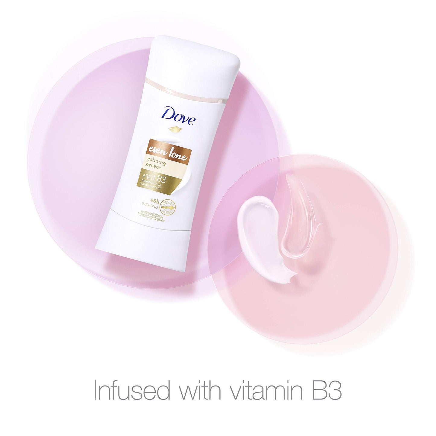 Dove Even Tone Antiperspirant Deodorant Stick Apple Blossom & Mango Butter 3 Count For Uneven Skin Tone 2.6 oz