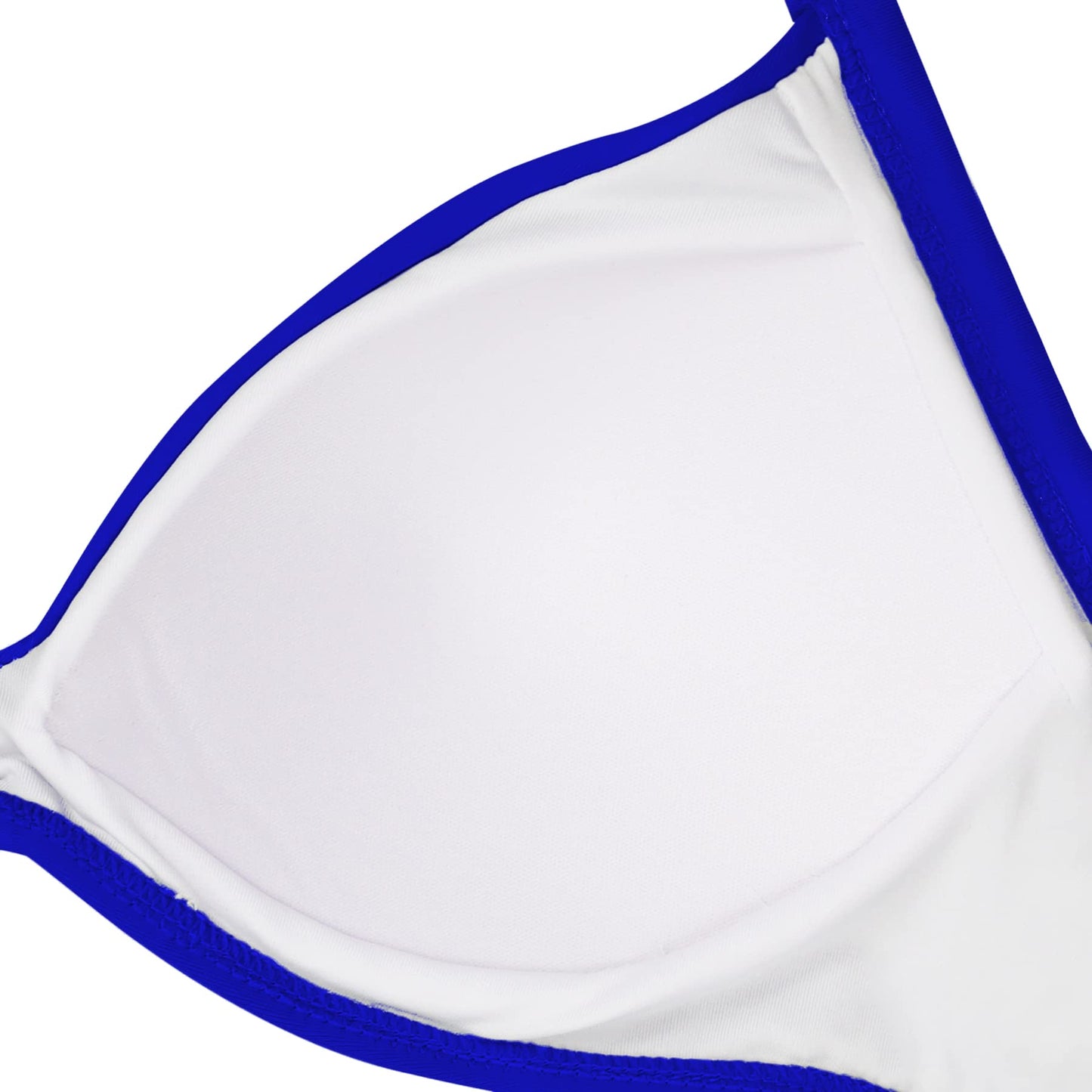 Eomenie Women's One Piece Swimsuits Tummy Control Cutout High Waisted Bathing Suit Wrap Tie Back 1 Piece Swimsuit Royal Blue