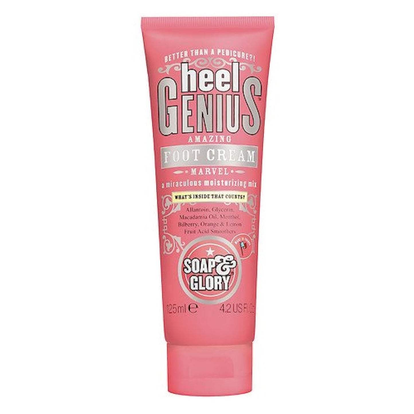 Soap & Glory Heel Genius Amazing Foot Cream 4.2 oz (125 ml) (Pack of 2)