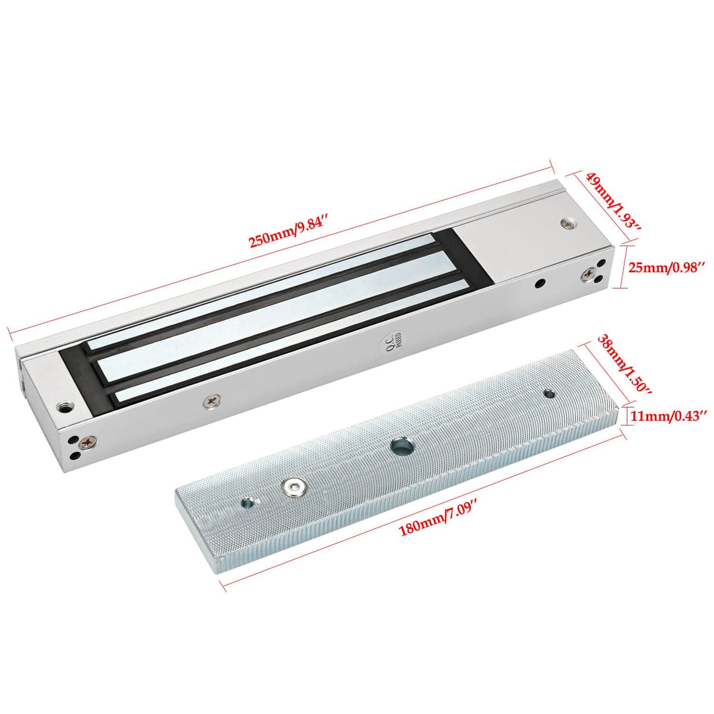 Door Access Control System Kit - Fingerprint, RFID Card, and Password Entry, 600LB Magnetic Lock, Infrared Wireless Switch, Waterproof Door Access Controller with LCD Screen Display