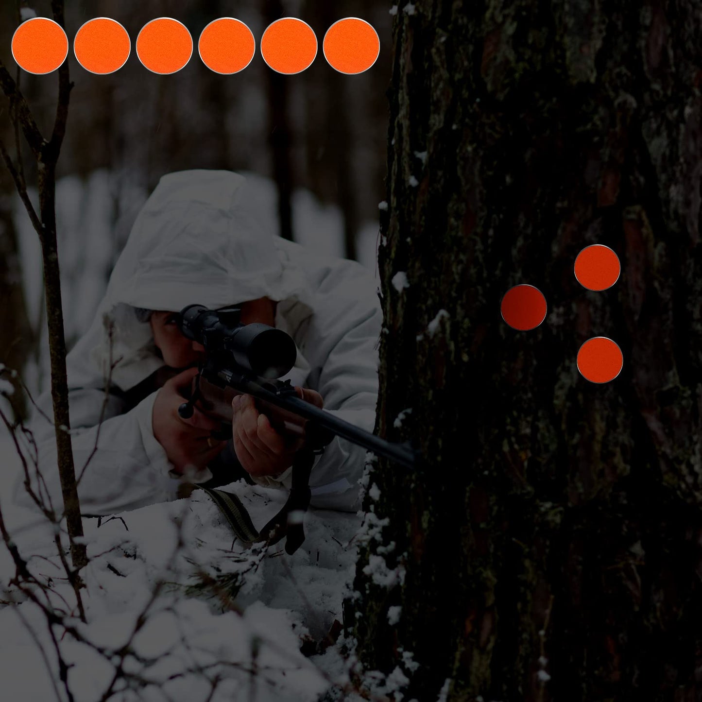 Epakh 200 Pack Reflective Tacks Trail Marking Tacks Glow Tacks Reflective Trail Markers Hunting Reflector Tacks Mark Trail Reflective Thumb Tacks for Hunting Hiking Camping Tree Stand (Orange)