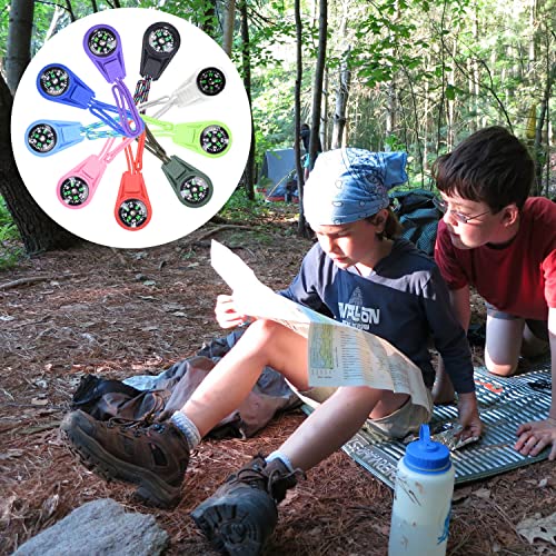 25 Pack Compass for Kids Compass Hiking, Mini Compass Survival, Small Compass Bulk, Boy Scout Compass Party Favor Pocket