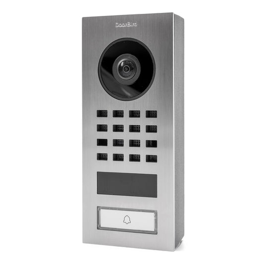 DoorBird IP Video Door Station D1101V Surface-Mount, Stainless Steel V2A, Brushed, Surface-mounting POE Video Doorbell
