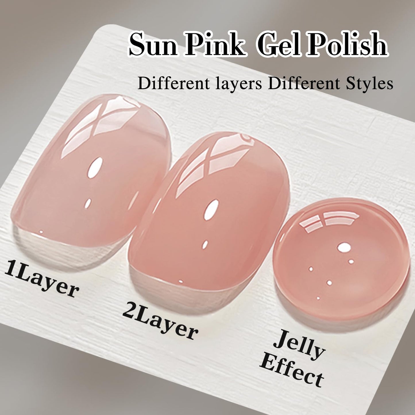 Double Rhythm 15ML Gel Polish Jelly Sheer Pastel Light Milky Color 1 PC 0.53 OZ Bottle UV Nail Polish Art Salon at Home for Women (Baby Pink Nude-B-A1383)