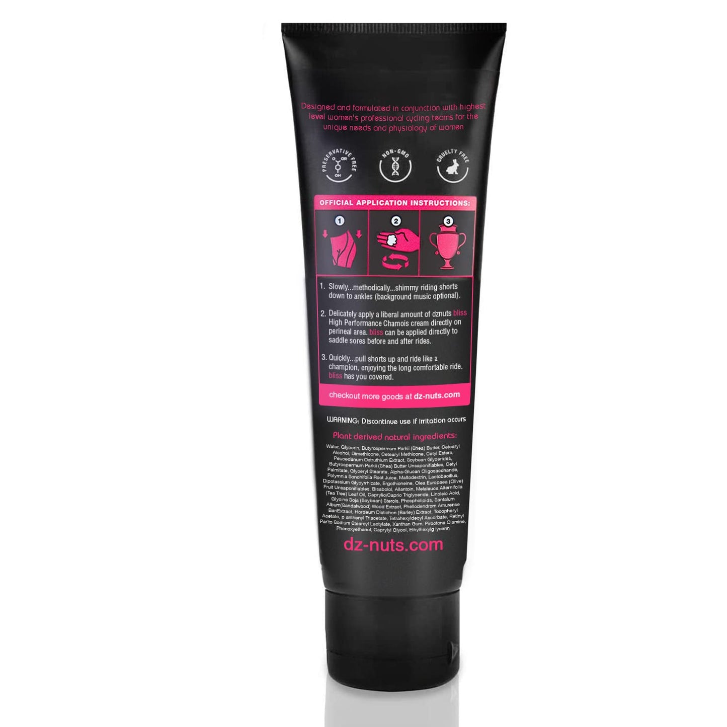 dznuts Women’s Bliss Chamois Cream | Anti –Chafing Cream for Saddle Sores, Chafing, Rubbing, Inner Thighs Friction for Cyclists, Runners, Triathletes, 1 Pack + Towel