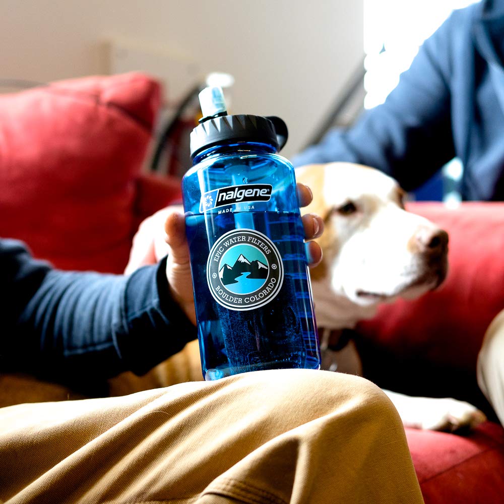 Epic Water Filters Nalgene OG Water Bottle with Filter, USA Made, BPA Free, Removes 99.99% Tap Water Contaminants, Forever Chemicals