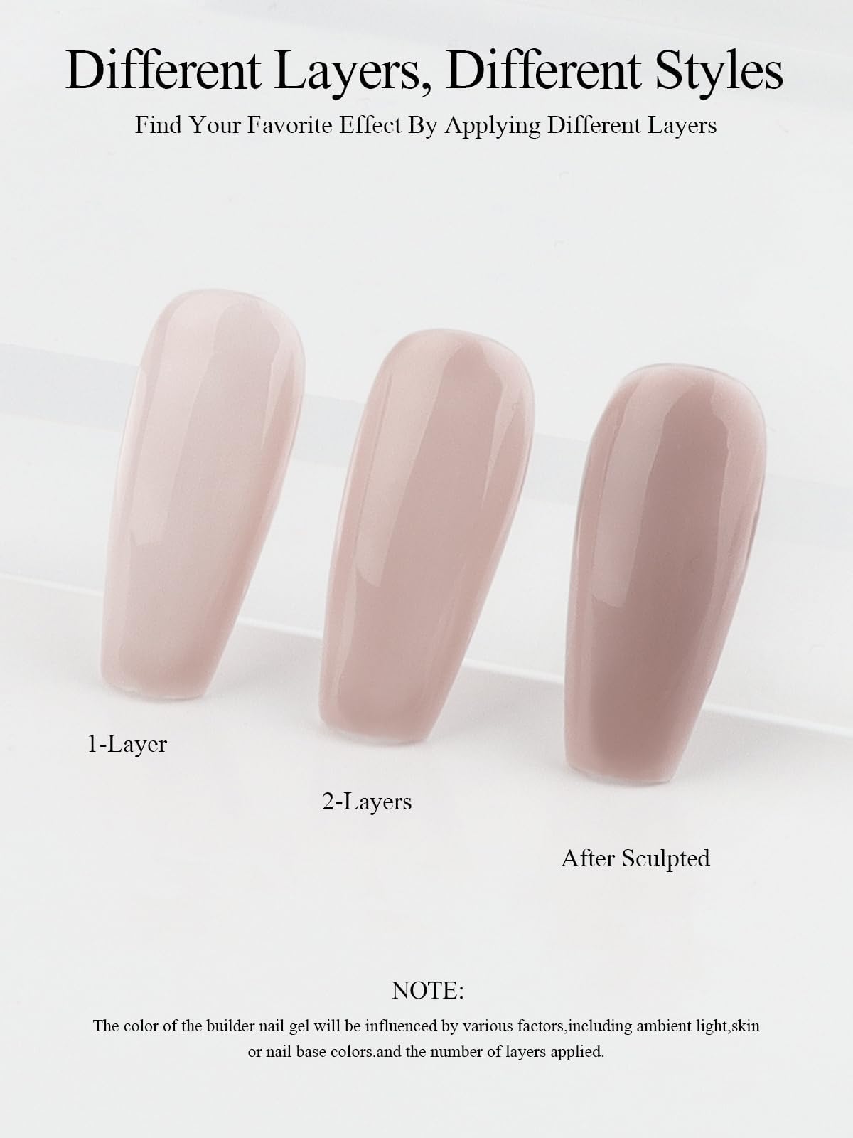 EBANKU 30ML Gel Builder for Nails, 8 in 1 Cover Rose Nail Strengthener Extension Gel Hard Gel Builder Ultra-thin Brush in Bottle for Apex Nail Building Salon DIY Manicure Nail Art Design for Women