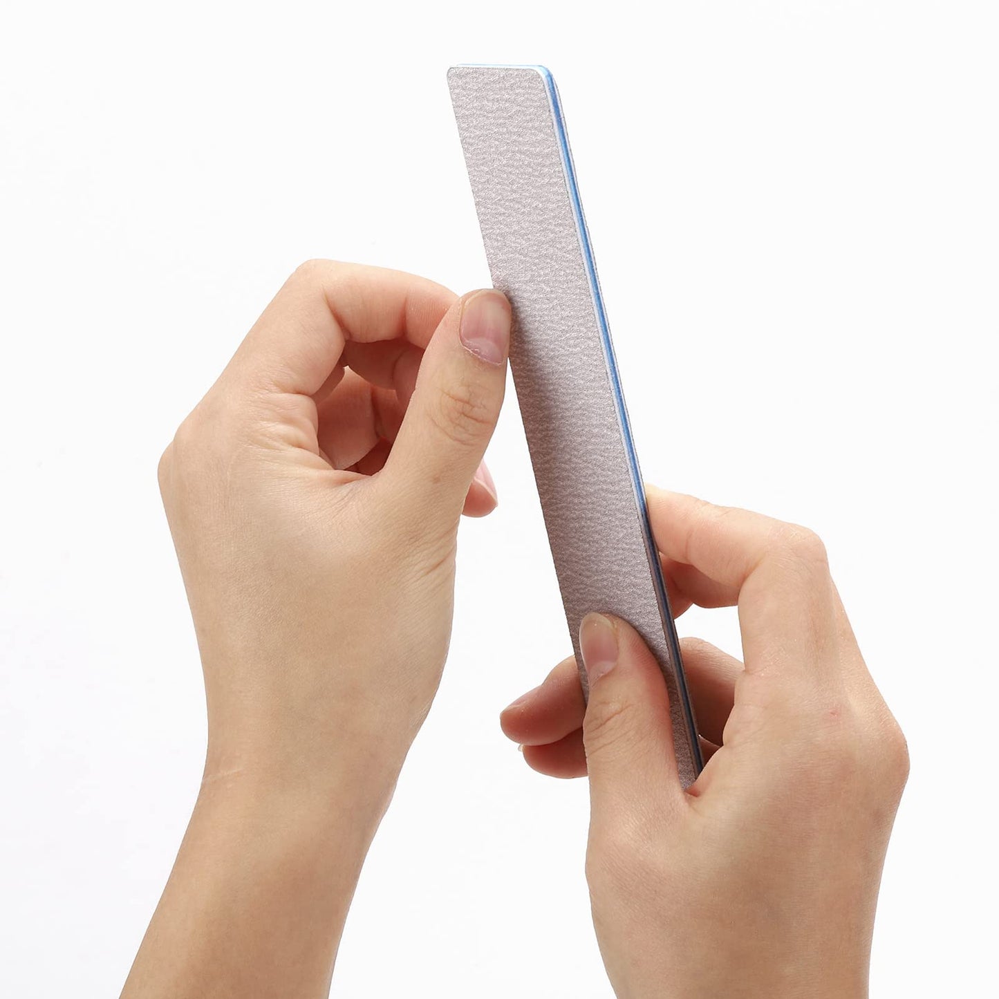 100 Pieces Rectangle Nail Files 150/150 Grit Reusable Buffering Files Double Sided Emery Boards for for Acrylic Nails, Gel Nails, Natural Nails