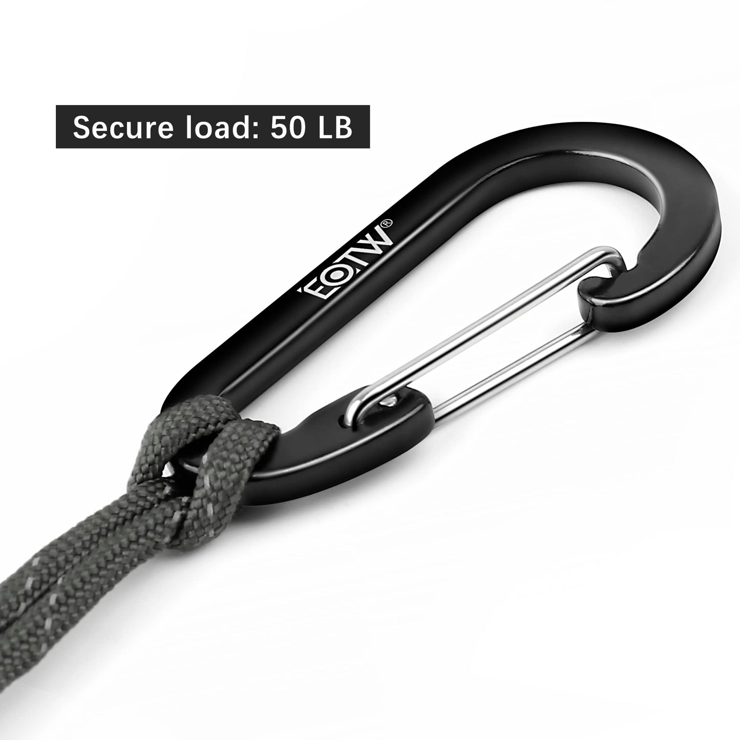 EOTW Carabiner Keychain, Small Carabiner Clip with Paracord Keychain Mini Aluminum D Ring Key Organizer
