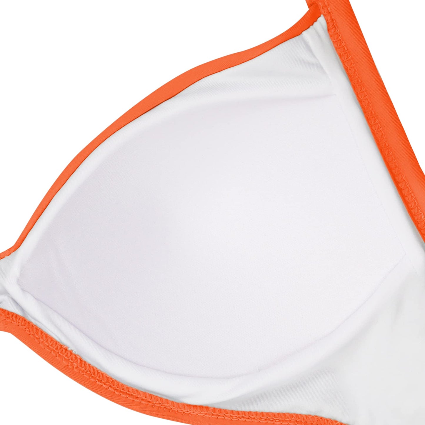 Eomenie Women's One Piece Swimsuits Tummy Control Cutout High Waisted Bathing Suit Wrap Tie Back 1 Piece Swimsuit Orange