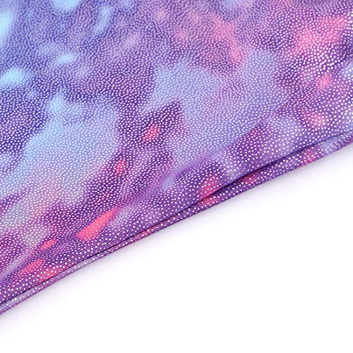 EQSJIU Kids Leotards Gymnastics 5t Size 5-6 Years Old Toddler Girls Outfits Apparel Biketard Tie Dye Blue Purple Pink Sparkle