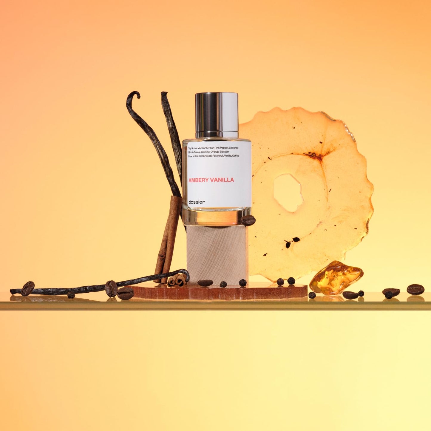 Dossier - Ambery Vanilla 3.4Oz (100ml) - Eau de Parfum - Luxury Perfume - Long-lasting Fragrance - Feminine