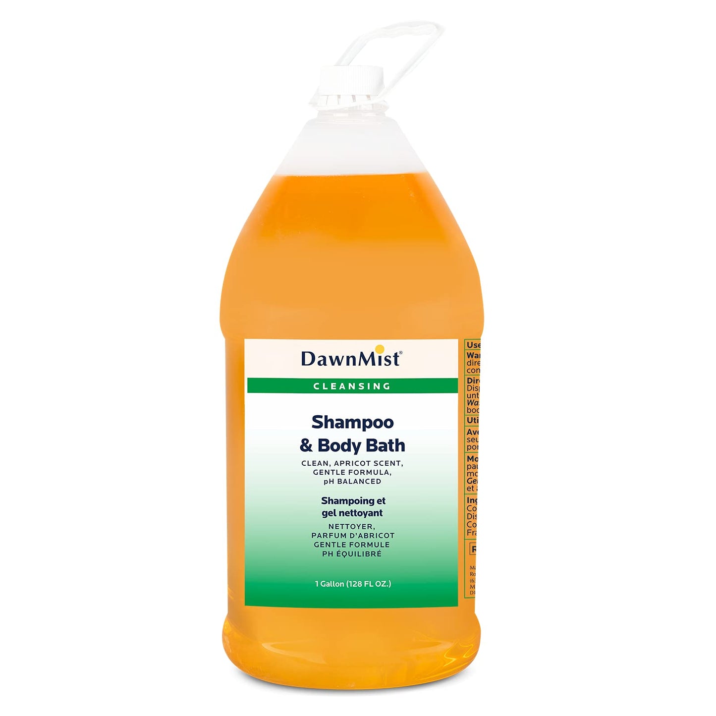 Dukal MS128 Dawn Mist Shampoo & Body Bath with Pump, Gallon, Pack of 4