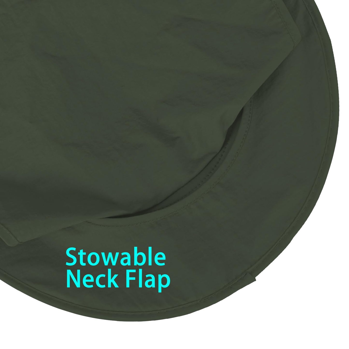 2Pack Sun Hats for Men Women Fishing Hat UPF 50+ Breathable Wide Brim Bucket Hats Summer UV Protection Safari Hat with Neck Flap Black/Army Green