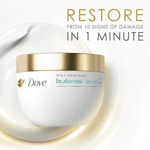 Dove 10-in-1 Hydrating Hair Mask Hyaluronic Moisture 9.2Fl Oz