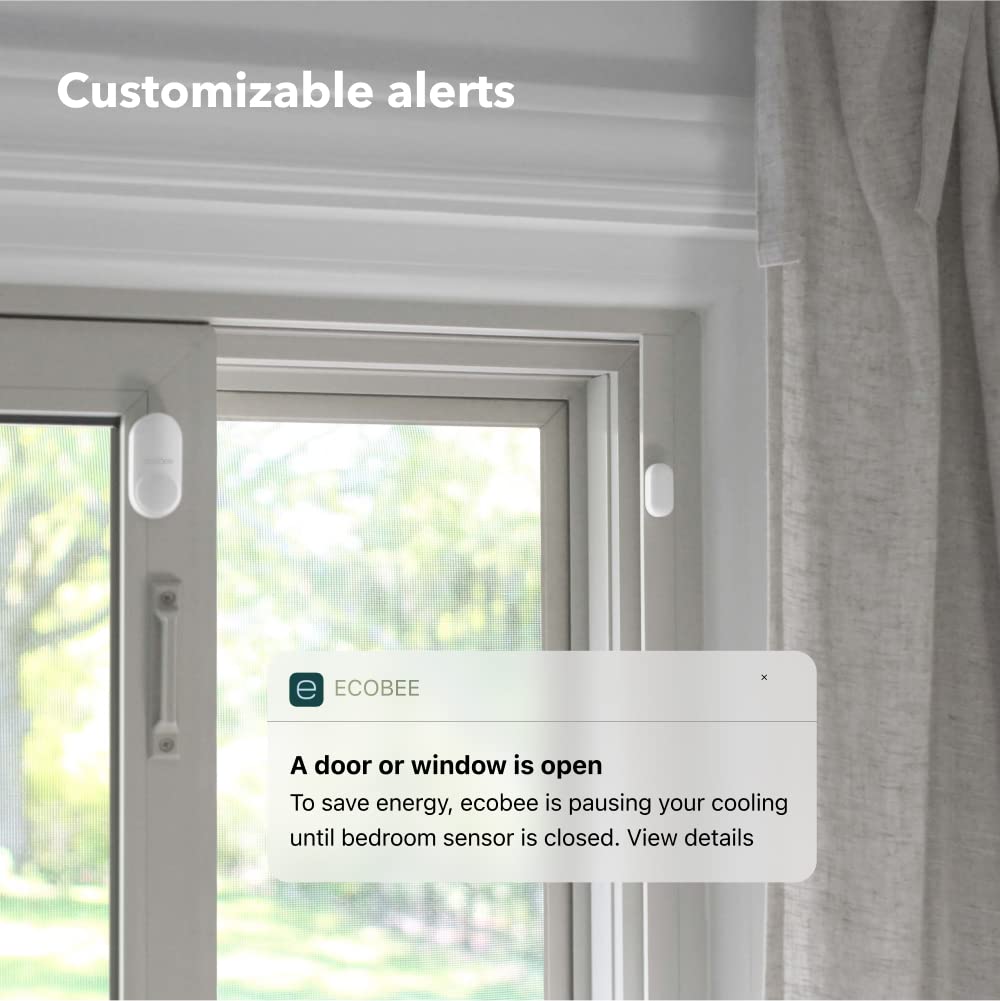 ecobee SmartCamera with Whole Home Sensors Bundle with ecobee Smart Camera Indoor WiFi Security Camera, 2 Pack SmartSensor for Doors & Windows, and ecobee SmartSensor 2 Pack. Smart Home - Compatible with ecobee Smart Thermostats for Home, Wifi Contact Sen