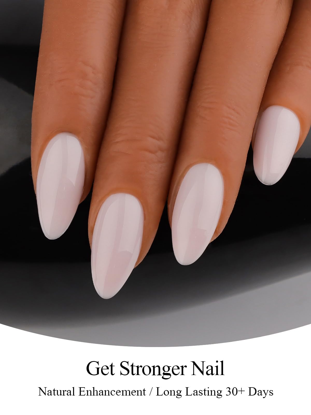 EBANKU 30ML Gel Builder for Nails, 8 in 1 Nail Strengthener Extension Gel Hard Gel Builder Ultra-thin Brush in Bottle for Apex Nail Building,Base Coat Top Coat Needed