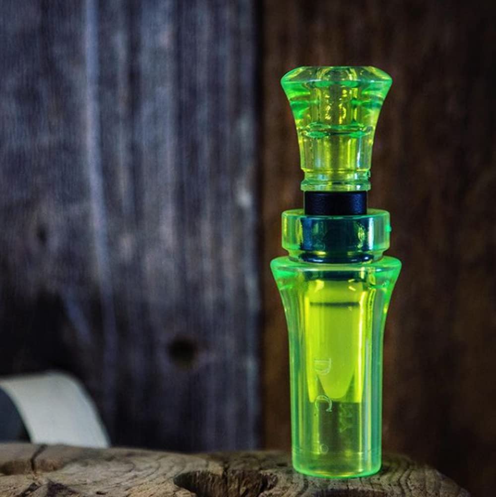 Duck Commander Classic Duck Calls - The Flash Mallard Hen Duck Call - Double-Reed, Short Barrel, Smooth and Silky Tone - for Waterfowl Hunting