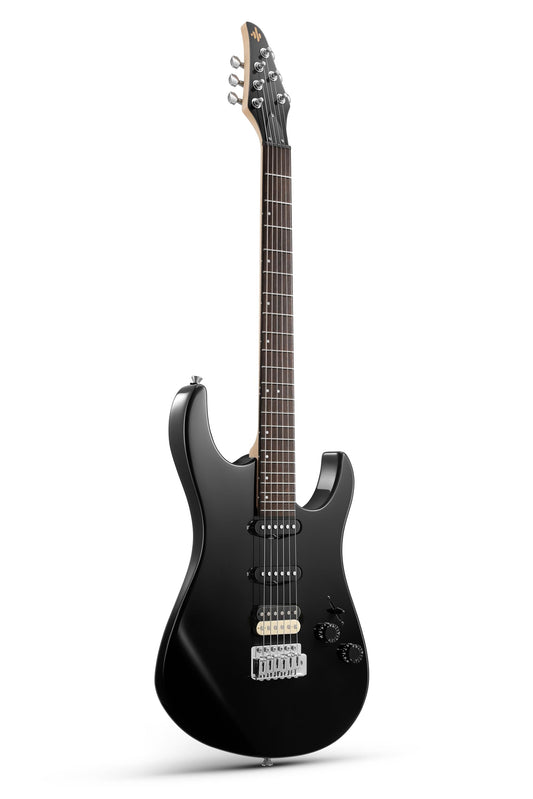 Donner DMT-66 39 Inch Full Size Electric Guitar for Beginner, Starter Electric Guitar Kit with Bag, Black