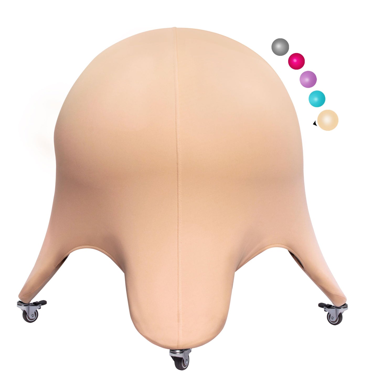 ENOVI Starfish Ball Chair, Yoga Ball Chair Exercise Ball Chair Ergonomic Design for Home Office Desk, Stability Ball & Balance Ball Seat to Relieve Back Pain, 24IN, WB