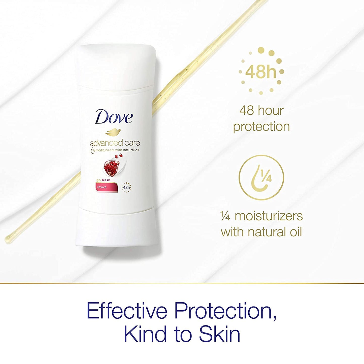 Dove Advanced Care Antiperspirant Deodorant, Revive, 2.6 Ounce (Pack of 2)