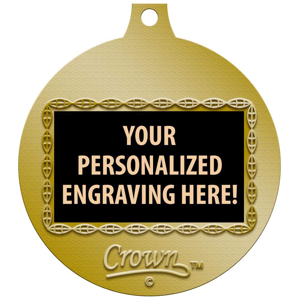 10K Medals, 2" Gold 10K Race Medal Award with Free Custom Engraving 20 Pack