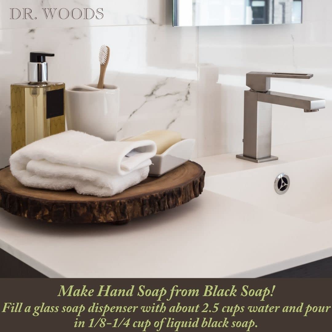 Dr. Woods Travel Trial Size Bottle, Black Coconut Papaya Body Wash Soap with Shea Butter, 2 Ounce