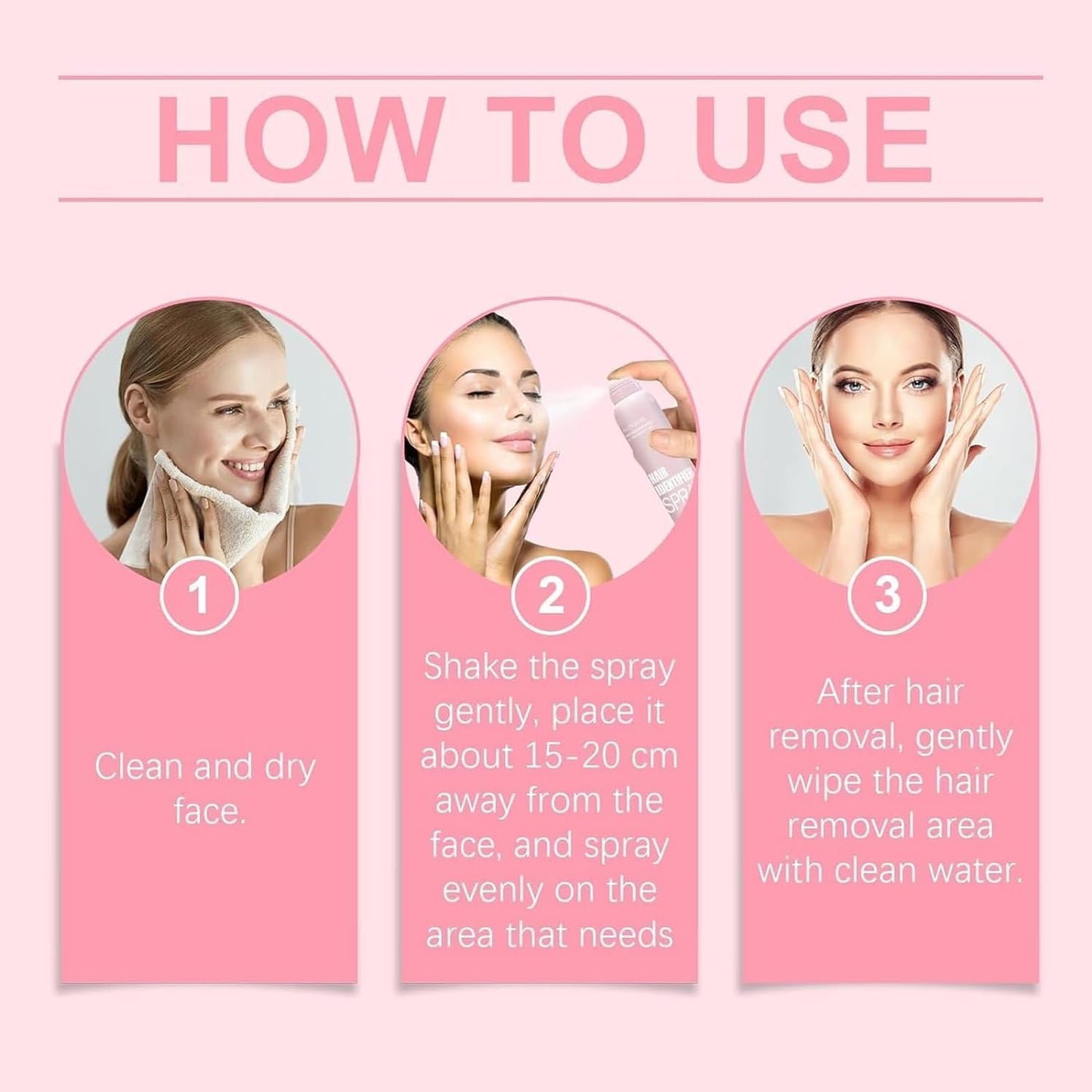 enttgo Hair Identifier Spray for Face Shaving, Body Hair Identifying Spray Plus Razor