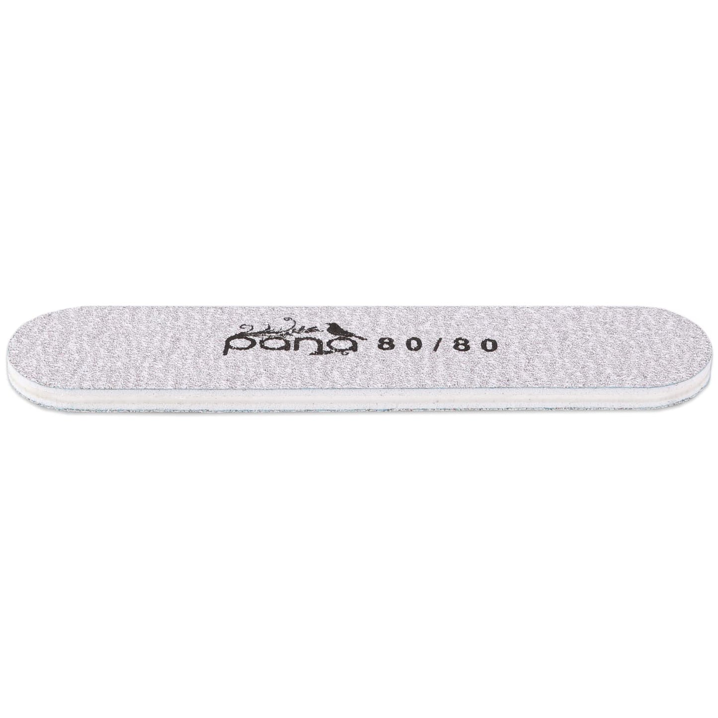 25PCS Mini Size PANA Professional Double Sided Nail Files - Zebra, 80/80 Grit - Emery Board Nail Buffering File Manicure Pedicure Nail Polisher Washable