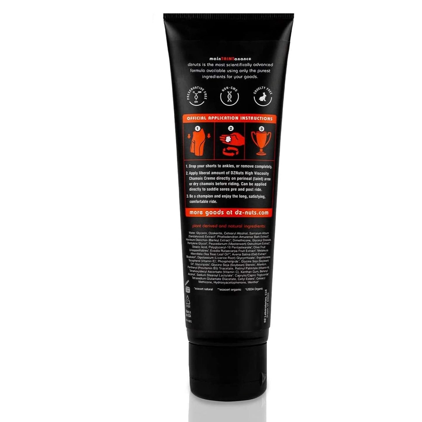 dznuts Men's Pro Chamois Cream 1 Pack + Towel