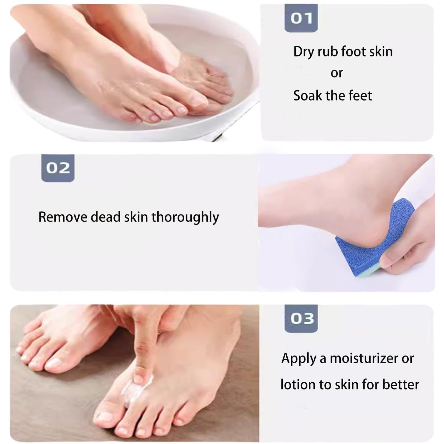 1 Pack Double-Sided Pumice Stone for Feet, Pumice Stone for Feet, Foot Scrubber,Effective Pedicure Tools (Purple)