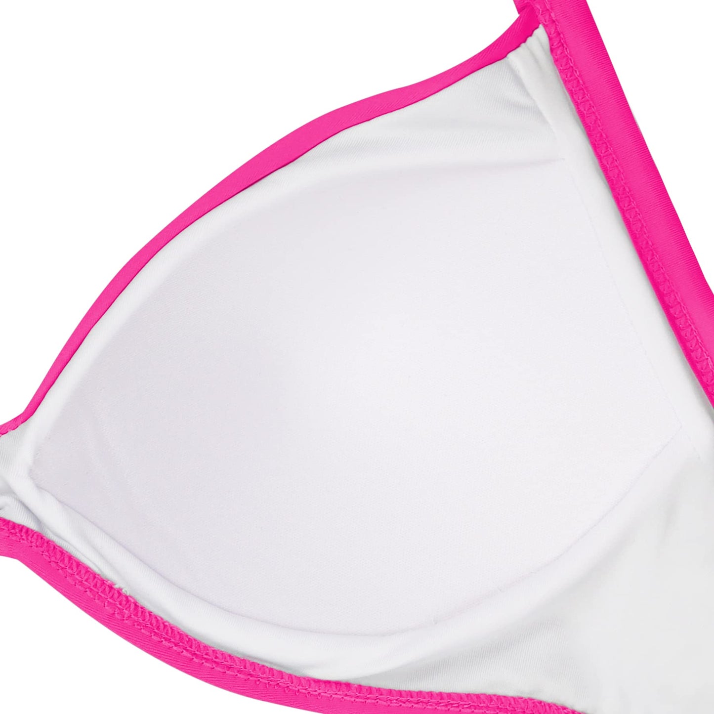 Eomenie Women's One Piece Swimsuits Tummy Control Cutout High Waisted Bathing Suit Wrap Tie Back 1 Piece Swimsuit Hot Pink