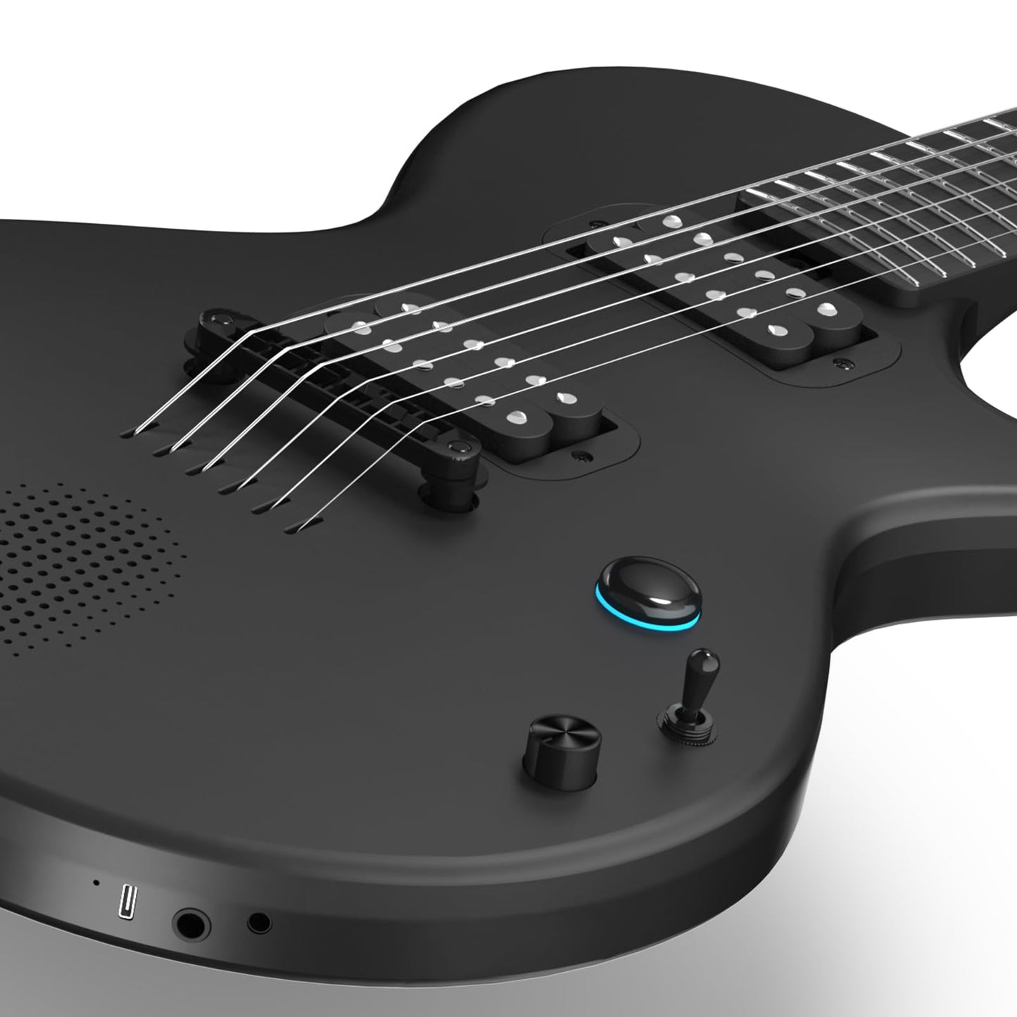 Enya Electric Guitar Nova Go Sonic Smart Electric Carbon Fiber Guitarra with 10W Wireless Speaker, Onboard Presets, All-in-One Portable Rig for Street Performers & Home Studios, Black