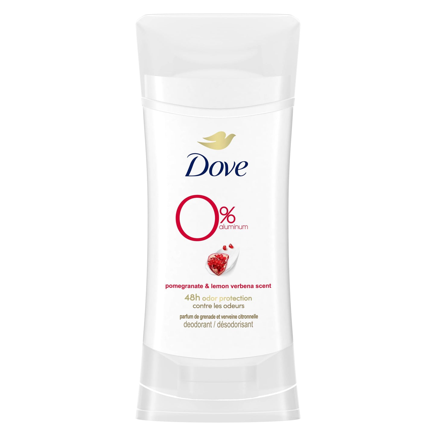 Dove Deodorant for Smooth Underarms 24 Hour Odor Protection, Pomegranate and Lemon Verbena, 2.6 Oz