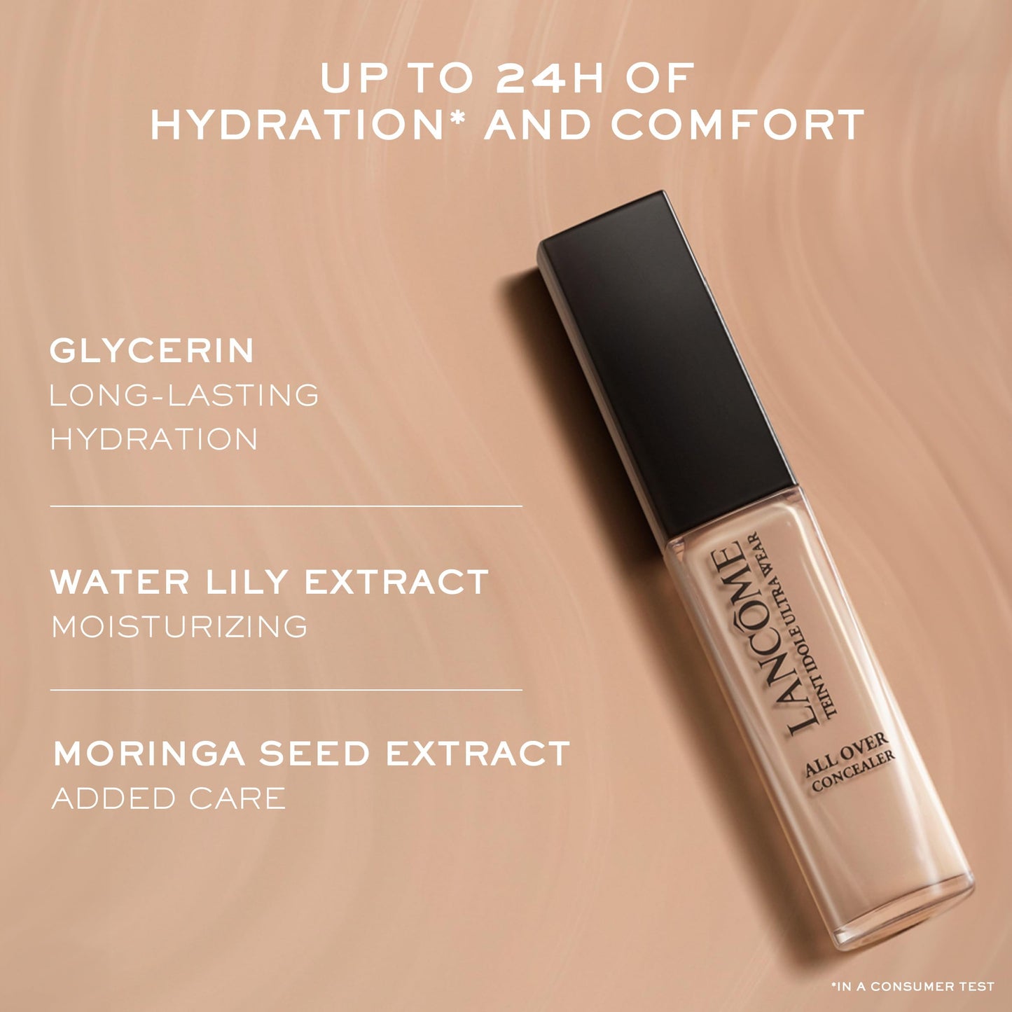 Lancôme Teint Idole Ultra Wear All Over Full Coverage Concealer - Natural Matte Finish & Lightweight Under Eye Concealer - Up To 24H Wear - 420 Bisque Neutral