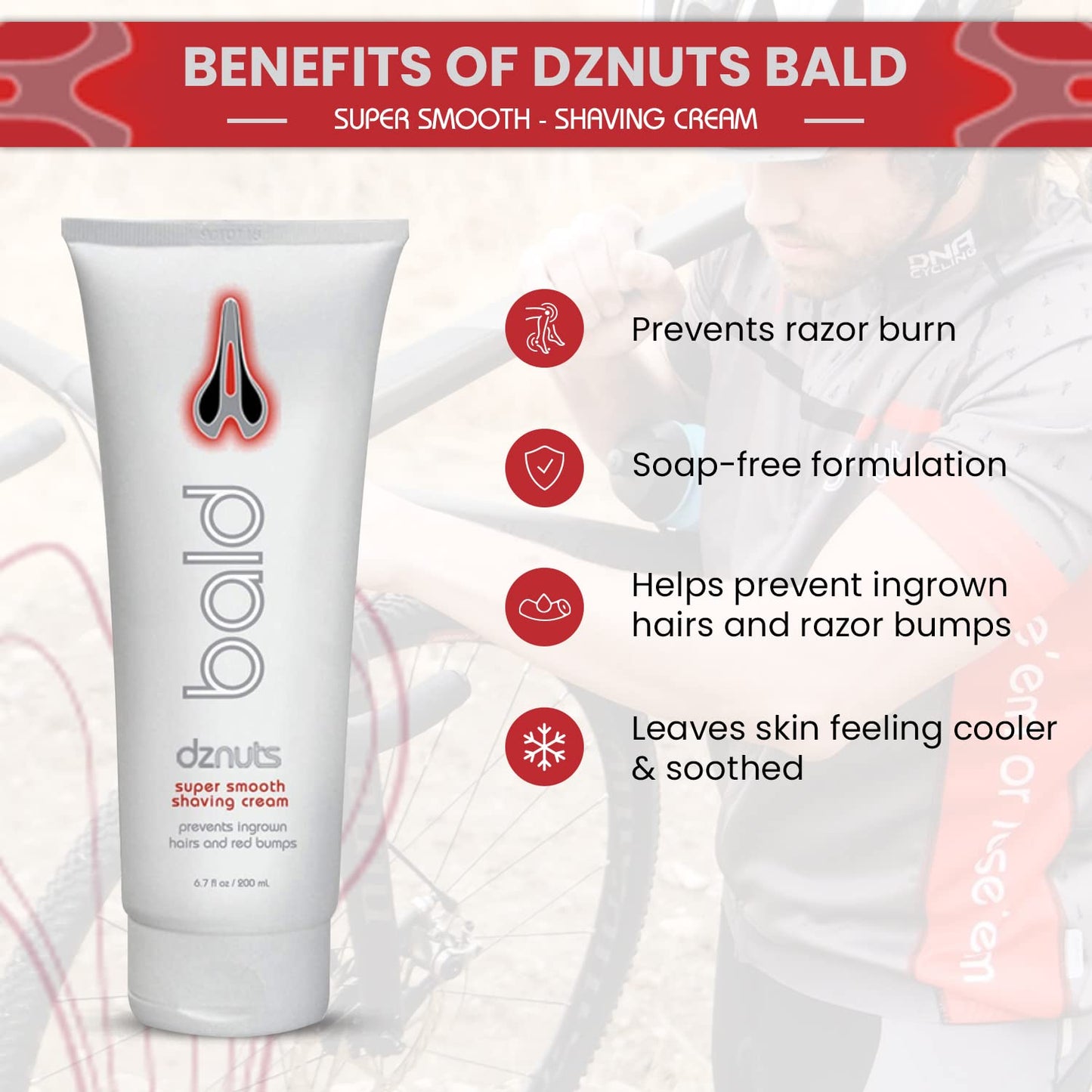 dznuts, Pro Chamois Cream + Bald Super Smooth Shave Cream