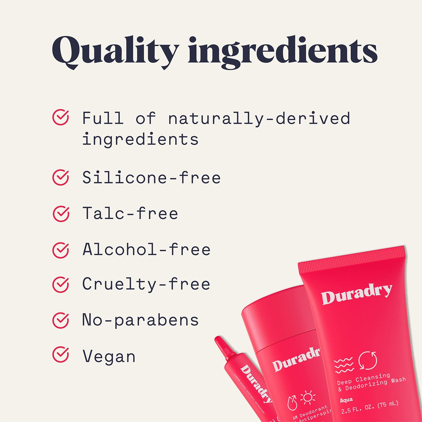 Duradry 3-Step System - Formulated to fight Excessive Underarm Sweating, Hyperhidrosis, Block Sweat & Odor - Antiperspirant Deodorant Stick, Sweat Minimizing Gel, Deodorizing Body Wash - Clear Sky